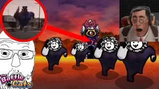 An early MID player TRY beating Manic Lion's Stage (Battle cats)