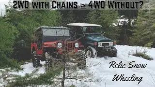 Relic Snow Wheeling // Chained CJ2a & FJ40 GOAT