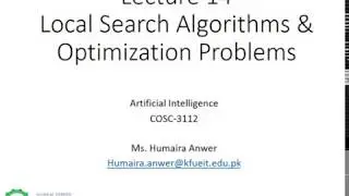 COSC-3112-AI-Lecture-14-Local Search, Optimization Problems, Hill Climbing, Simulated Annealing.