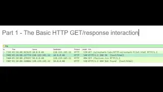 Part 1 - Basic HTTP GET/response interaction ( HTTP lab (Wireshark)) | Computer Networking