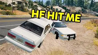Realistic Police Chases In VR BeamNG