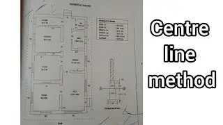 Part 2 estimate the building 🏬| building estimate| estimate the building by using centre line method