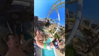 Roller coaster in SWIMWEAR @insta360 #insta360x3 #insta360