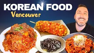 KOREAN FOOD In Vancouver - Charcoal BBQ Chicken + Spicy FISH MOUNTAIN!!