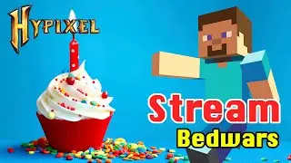 🔴Birthday Stream - Hypixel Bedwars FaceCam Live Stream!!
