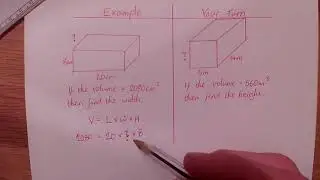 Finding missing lengths given a volume
