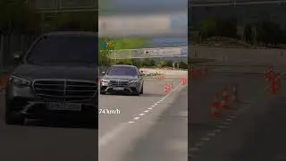 El Mercedes Clase S en la maniobra. ¡Sorprende! #esquiva77. #short