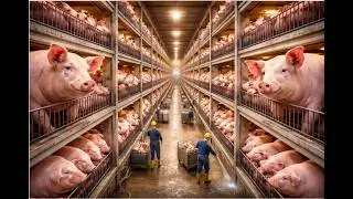 99,000 Pigs Stacked in the Sky – Insidae This Mega Farm | Farm Daily Life