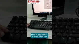 How to add borders in excel with short key 