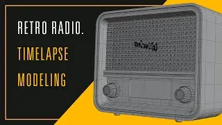 Modeling retro radio | blender timelapse | speed modeling