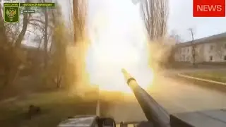 Tanks Storming The City Rubizhne Luhansk Oblast