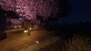 Short Cozy Rainy Day on Jessie's Garden House | Bliss Shaders & Not Distant Horizons | Minecraft 4K
