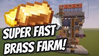 INCREDIBLY Fast Brass Farm Tutorial! | Minecraft Create Mod