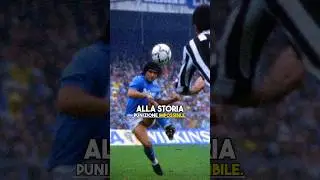 La punizione che sfida le leggi della FISICA📚#calcio #maradona #messi #napoli #goat