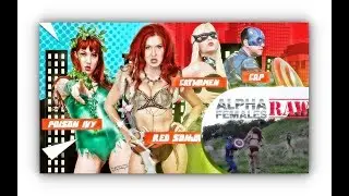 Sexy Amazon Red Sonja savagely fight against Captain America, Catwoman and Poison Ivy !