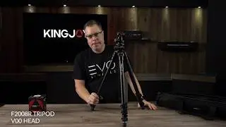 KingJoy VT2008R Tripod with V00 Fluid Head for Pro Video