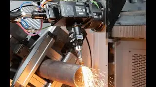 ACCURL Tube Laser Cutting Solution for Large Diameter Tubes and Profiles TubeLINE-12036D