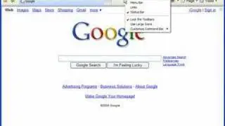 Restore the menu bar in IE7