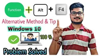 ALT F4 Not Working  | Problem Solved | Shutdown Restart | Alternate Method & Tips | Aug Tech