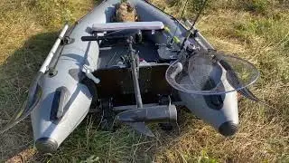 ПВХ лодка Kolibri КМ-245 с электромотором  Fisher 26.Первый выезд на рыбалку.