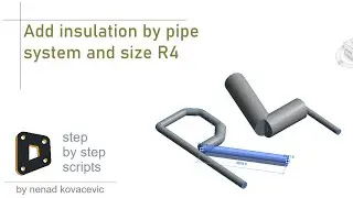 Add insulation by pipe system and size R4