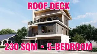 5-BEDROOM HOUSE WITH ROOF DECK ON 125 SQM LOT 2024 | ALG DESIGNS #85