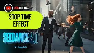 Create a Cinematic Time Freeze Effect with Seedance 2.0 | Higgsfield Tutorial
