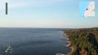 4K Drone Flight over Ephraim Harbor to see the Fall Colors  - Door County, WI  Oct 2024