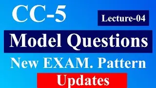 CC-5 Model Question for Exam 2024 | Lecture -4 | SEM-2 | Ranchi University | Computational Thinking