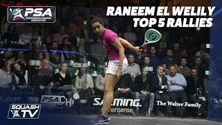 Squash: Raneem El Welily - Top 5 Rallies