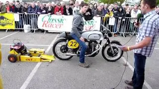Stafford Classic Bike Show 2014 - Starting 1960 30M Norton Manx