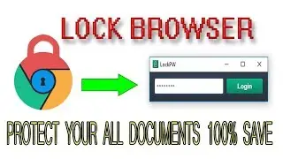 Lockpw || Lock browser || how to lock google chrome browser with password free