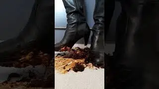 heels boots crush food