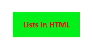 Lists in HTML | Types of list in HTML | Pro Developing Champs