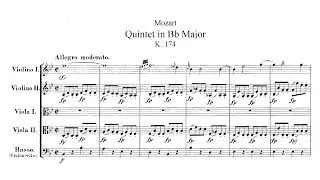 Mozart - String Quintet No. 1 in Bb Major K. 174 (Score)