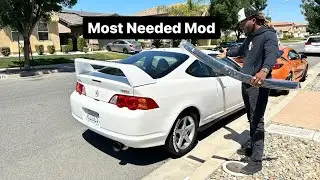 Installing EOS window visors on my ACURA RSX | TIME ATTACK BUILD