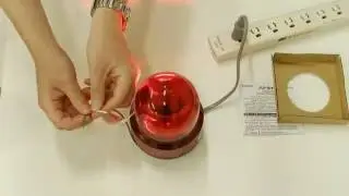パトライト SKHEB-100-R LED回転灯 SKHE 118mm AC100V ブザー付