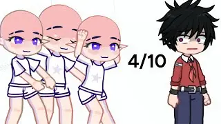 Rating My OC in Different Gacha Dance: 😳👈
