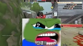 스파이 고수(?)가 수레밀기을 하면 생기는일?