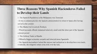 Agrarian Relations and the Friar Lands (continuation of Module 2)