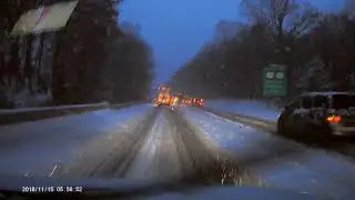 I287 Drive on Snow at NJ  - 2