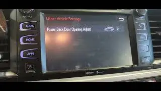 how to adjust the liftgate height on a toyota highlander