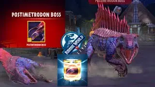 POSTIMETRODON BOSS DEFEATED - BOSS RAID - JURASSIC WORLD ALIVE