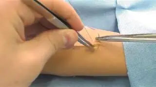 Continious matress suture making technique / Continious horizontal matress suture
