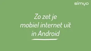 Zo zet je mobiel internet uit op Android