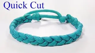 Paracord Bracelet: 3 Strand Braid Rastaclat Bracelet Modified Mad Max Closure - Quick Cut