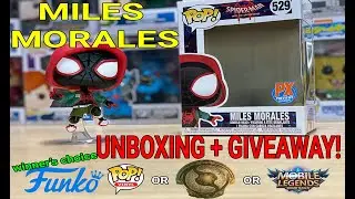FUNKO POP! MILES MORALES (PX PREVIEWS Excl.) - Unboxing + Giveaways