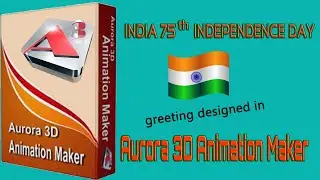 Aurora 3D Animation Maker: Video on 75 years of India Independence,  #krdtpdesigns #dtpfreelancing