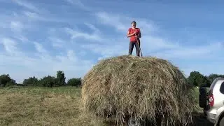 Заготавливаем сено. Первый сыр из козьего молока. ВЛОГ 7