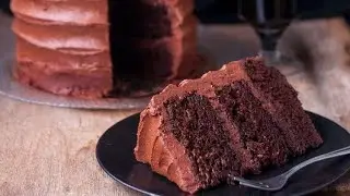 Шоколадный торт. С шоколадном кремом.
